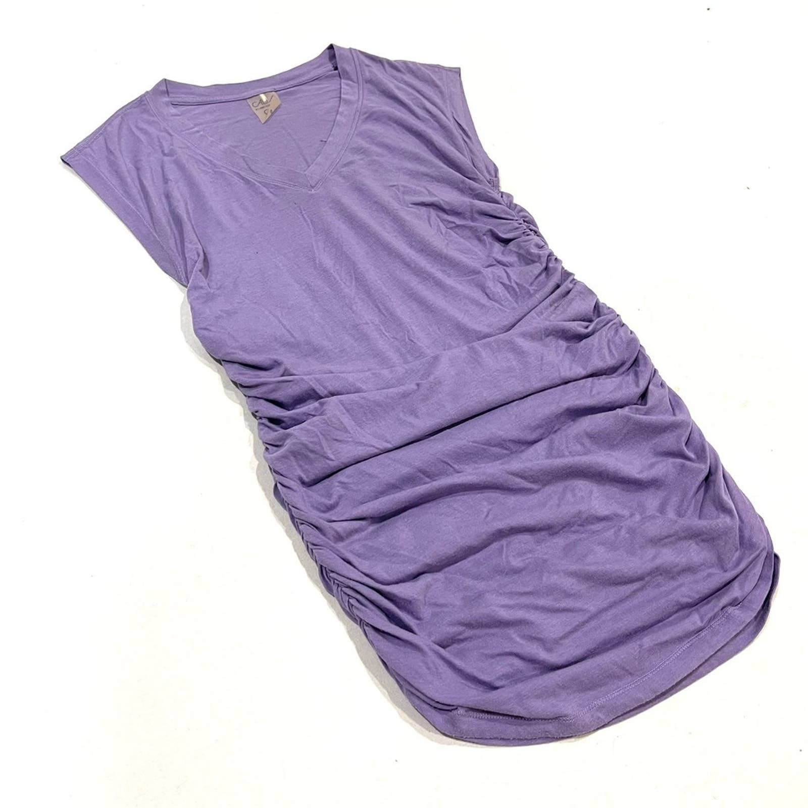 Calia By Carrie Underwood Lilac Scrunch Side Athletic Top